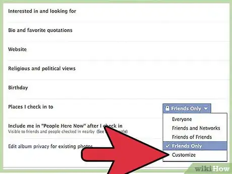 Image titled Disable Facebook Places Step 4