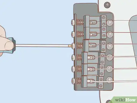 Image titled Restring a Floating Bridge (Floyd Rose) Step 13