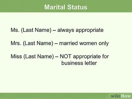 Image titled Address a Woman in a Business Letter Step 4