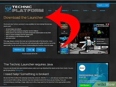 Image titled Use the Technic Launcher (and Custom Modpacks) Step 1