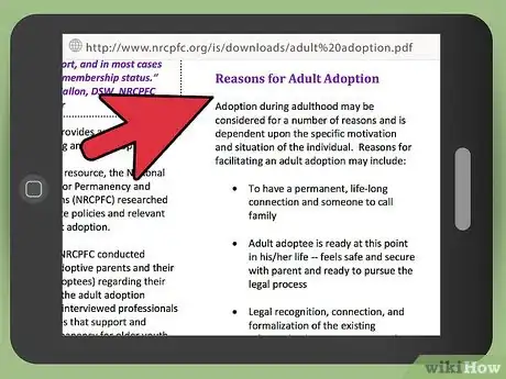 Image titled Adopt an Adult Child in North Carolina Step 1