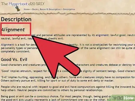 Image titled Choose and Correctly Role Play Your Alignment in Dungeons and Dragons V3.5 Step 1