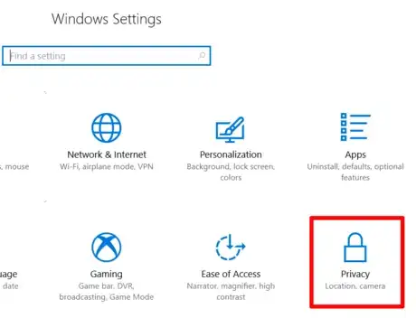 Image titled Access Privacy Settings in Windows 10 Step 2.png