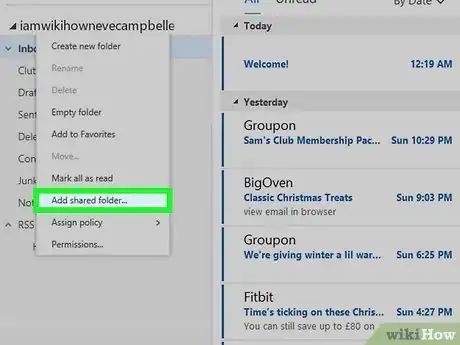 Image titled Share a Folder in Outlook Step 10