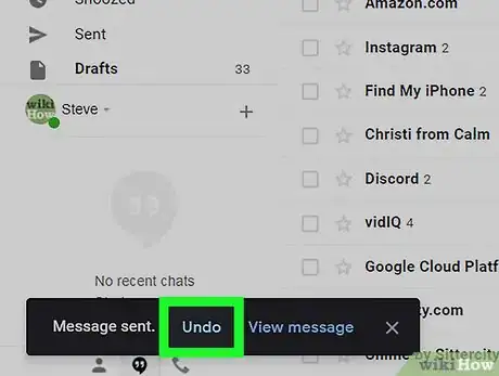Image titled Recall an Email in Gmail Step 7