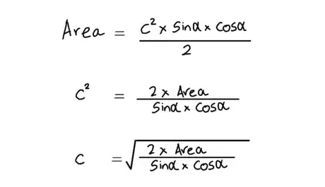 Image titled Formula_for_hypotenuse_with_area.png