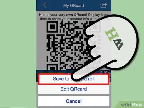 Image titled Create a Customized Contact Card with a QR Code on ScanLife for iPhone Step 7
