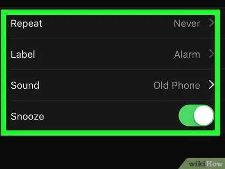 Image titled Set an Alarm on an iPhone Clock Step 9