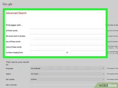 Image titled Use Google Advanced Search Tricks Step 1