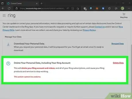 Image titled Delete Ring Account Step 3