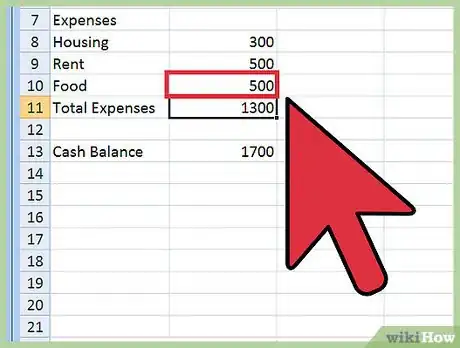 Image titled Create a Budget Spreadsheet Step 13