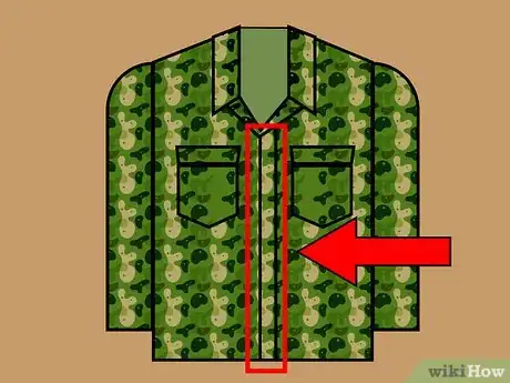 Image titled Fold Army Combat Uniforms Step 2