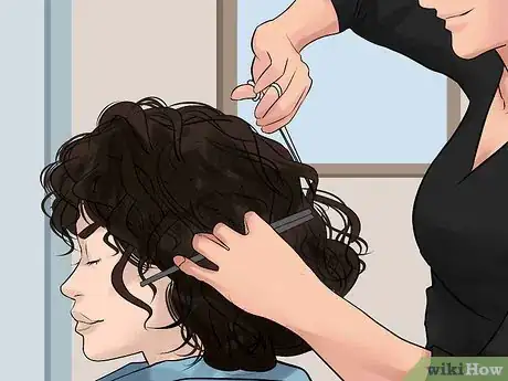 Image titled Weigh Curly Hair Down Step 2