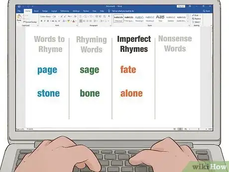 Image titled Create a List of Rhyming Words for a Poem or Song Step 13