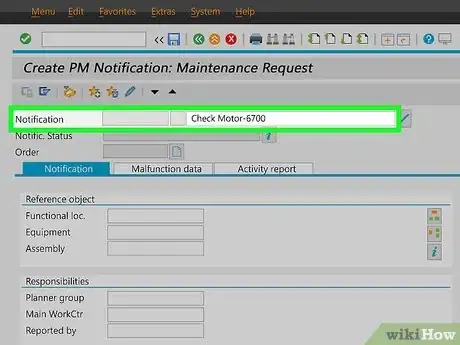 Image titled Create a Notification in Sap Step 6