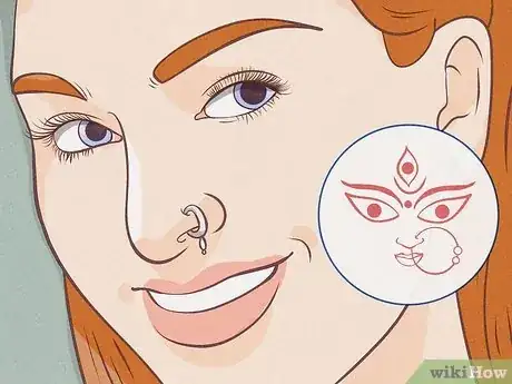 Image titled Nose Piercing Left Side Meaning Step 9