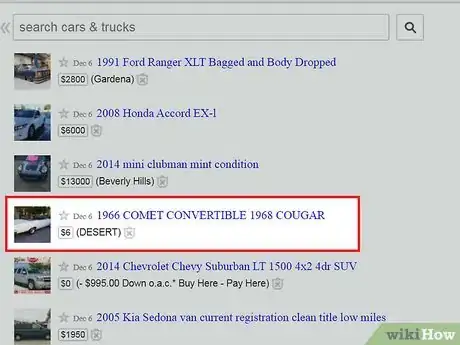 Image titled Spot Car Scams on Craigslist Step 1