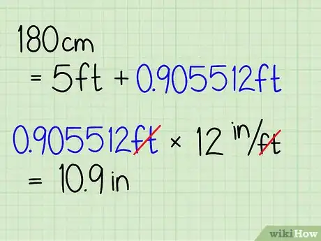 Image titled Convert Human Height in Centimeters to Feet Step 8