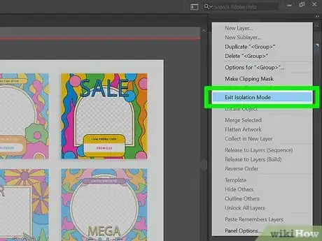 Image titled Turn Off Isolation Mode in Illustrator Step 2