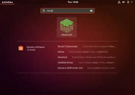 Image titled Finding minecraft in the apps launcher.png