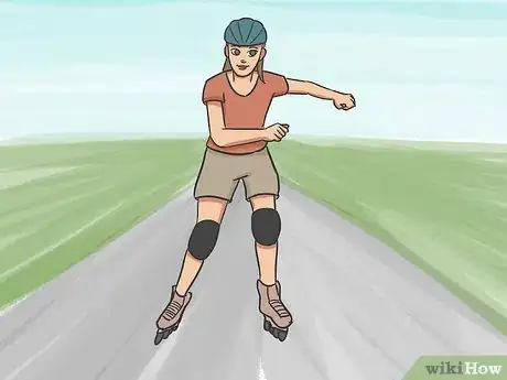 Image titled Do a Crossover on Inline Skates Step 7