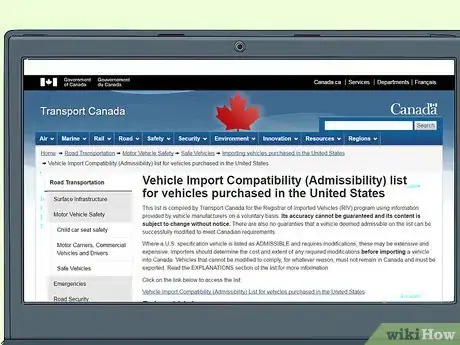 Image titled Import a Car from the United States to Canada Step 1