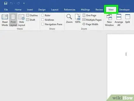 Image titled Insert a Background Image on One Page in Word Step 1