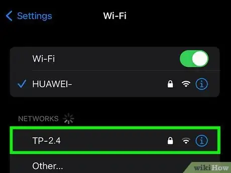 Image titled Change WiFi to 2.4 Ghz on iPhone Step 4
