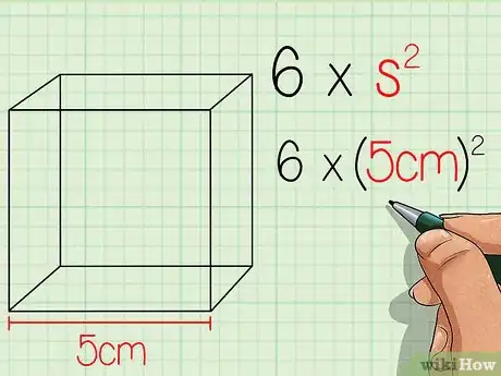 Image titled Find the Surface Area of a Cube Step 6