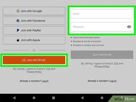 Image titled Sign Up for Honey Step 6