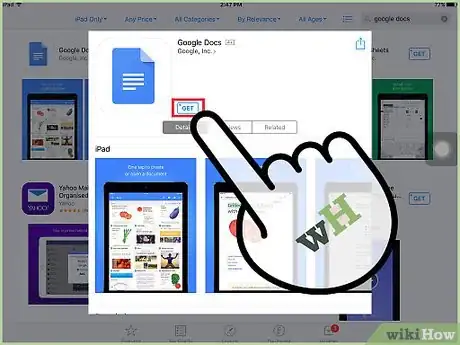 Image titled Access Google Docs from an iPad Step 1