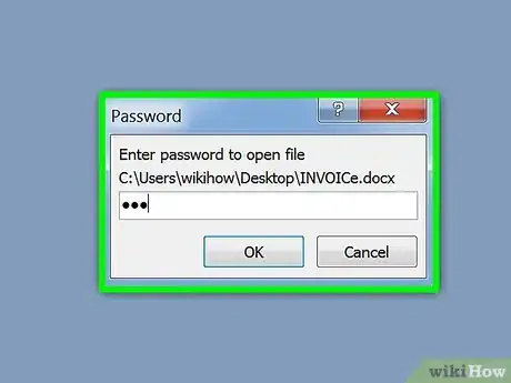 Image titled Set, Reset, Remove and Recover the Password of MS Word Files Step 10