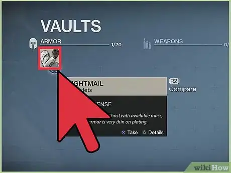 Image titled Store Items in Destiny Step 3