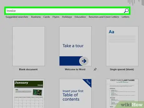 Image titled Make Invoices in Word Step 3
