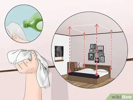 Image titled Hang Curtains Around a Bed Without Drilling Step 1