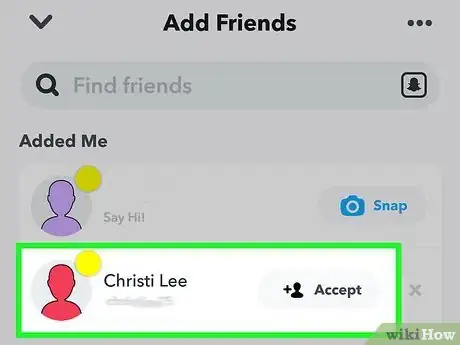 Image titled Add Friends on Snapchat Step 16