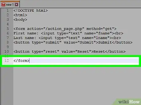 Image titled Create a Reset Button in HTML Step 4