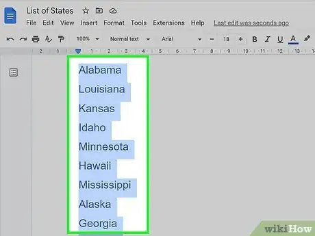 Image titled Alphabetize in Google Docs Step 9