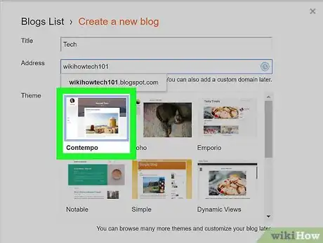 Image titled Create a Blog on Blogspot Step 10