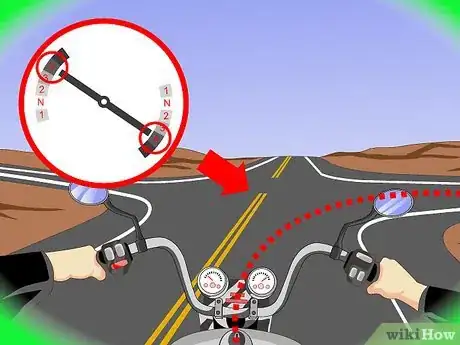 Image titled Turn Right on a Motorcycle Step 3Bullet1