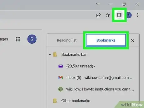 Image titled Access Bookmarks on Google Chrome Step 3