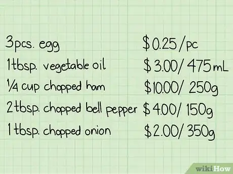 Image titled Cost a Recipe Step 2