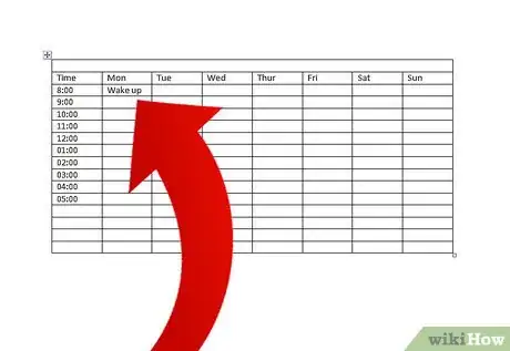 Image titled Make a Time Management Schedule with Microsoft Word Step 6