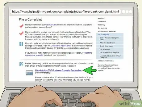 Image titled File a Complaint Against a Bank Step 6