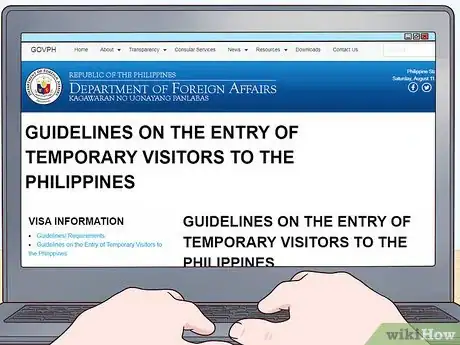 Image titled Apply for a Philippines Visa Step 1