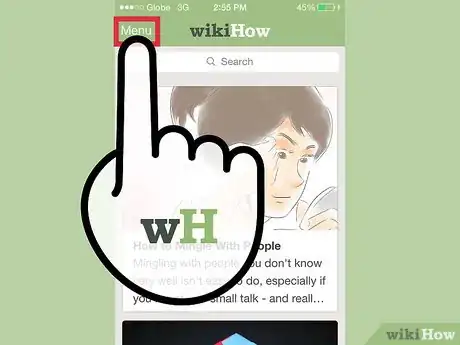 Image titled Use the wikiHow iPhone and iPad Application Step 3