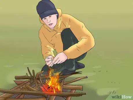 Image titled Make a Fire to Survive Step 21