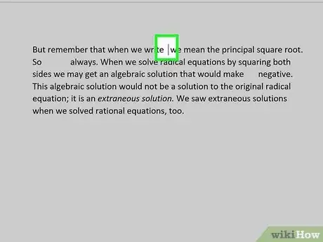 Image titled Type Square Root on PC or Mac Step 2