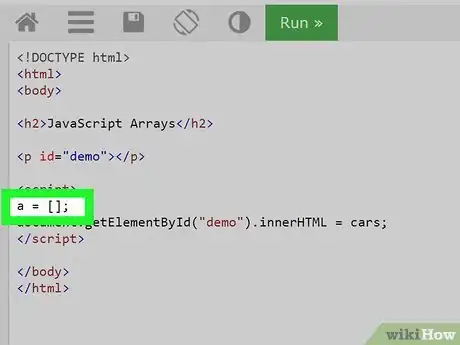 Image titled Clear an Array in JavaScript (JS) Step 1