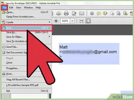Image titled Create a Password Protected PDF Document in Adobe Acrobat (Using a Security Envelope) Step 13